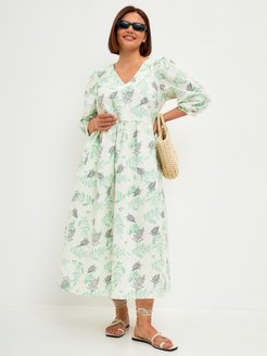Льняное платье длинное большие размеры стиль бохо PlaceX 165675215 купить за 3 541 ₽ в интернет-магазине Wildberries