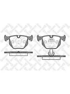 Тормозные колодки дисковые задние БМВ 392020BSX