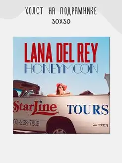 Картина Lana Del Rey Лана Дель Рей Музыкант Honey Moon