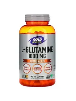 L-Глутамин L-Glutamine Нау Фудс 1000 мг 240 капсул