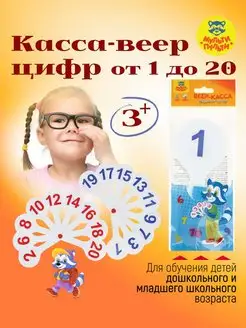 Веер-касса цифр от 1 до 20