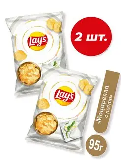 Lays Чипсы картофельные Моцарелла и Песто 2шт.*95гр