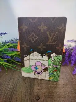 Кожаная обложка для паспорта LOUIS VUITTON