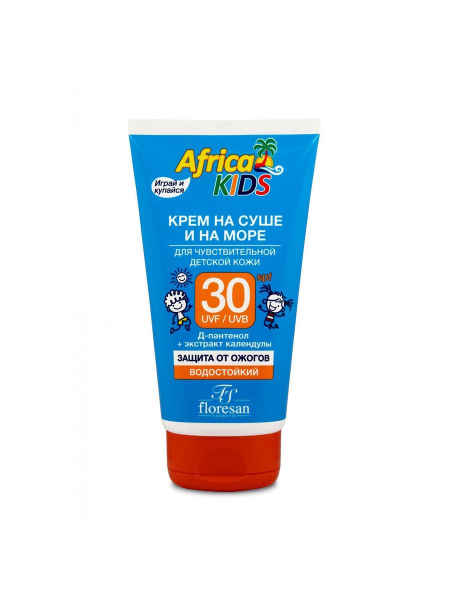 Крема kids. Крем солнцезащитный д/детей Afrika Kids (Африка кидс) водостойкий spf45 50мл. Крем на суше и на море, д/чув. Детской кожи SPF 30 «Africa Kids» 150мл ф-410 Eveline. Floresan Africa Kids крем для самых маленьких Baby SPF 45. Крем для загара Floresan Africa Kids Baby для самых маленьких 50 мл.