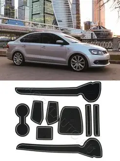 Коврики в ниши салона VOLKSWAGEN Polo 2010~ 9 ШТУК