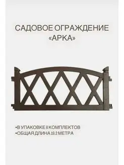 Садовое ограждение "Арка" Декоративный заборчик