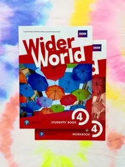 Wider World 4 Учебник, рабочая тетрадь + код английский