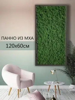 Панно из стабилизированного мха 120*60 см