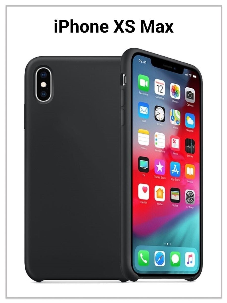 Iphone x черный чехол