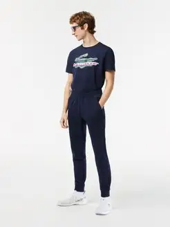 Спортивные брюки с сетчатыми вставками slim fit