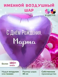 Воздушный шарик именной Марта