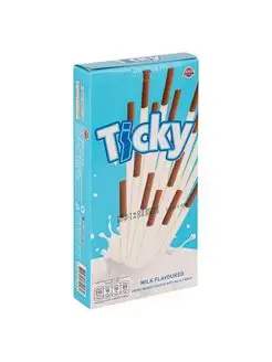 Бисквитное печенье-палочки с молочным кремом Ticky, 40г