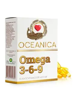 Oceanica Омега 3-6-9 Omega 3 6 9 Рыбий жир 1400мг 30капс