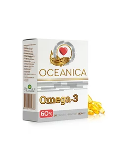 Oceanica Омега 3 рыбий жир Omega-3 60% 1400 мг 30 капсул