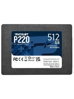 SSD жесткий диск SATA2.5" 512GB P220 P220S512G25