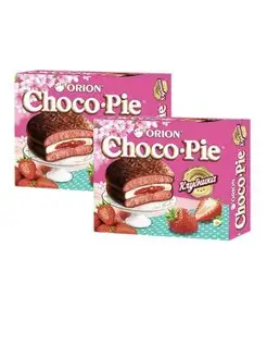 Пирожное Choco Pie Клубника, 360 г х 2 шт