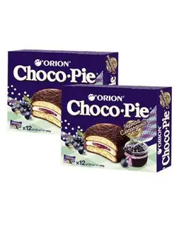 Пирожное Choco Pie Черная смородина, 360 г х 2 шт