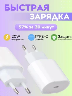 Быстрая зарядка СЗУ на Type-C Блок питания