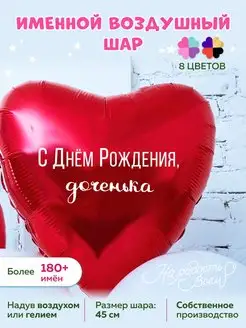 Воздушный шарик с днем рождения доченька