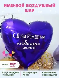 Воздушный шар жене на день рождения