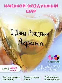 Воздушный шарик именной Афина