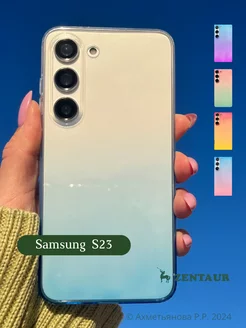 Чехол на Samsung S23 с принтом градиент