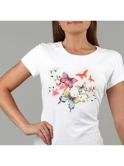 Термотрансфер на одежду Бабочки 18х20см