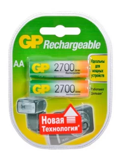 Аккумулятор R6 (AA) Ni-MH 2700mAh блистер 2 шт