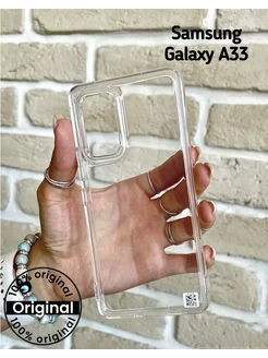 Оригинальный чехол на самсунг А33 Soft Clear Cover Samsung