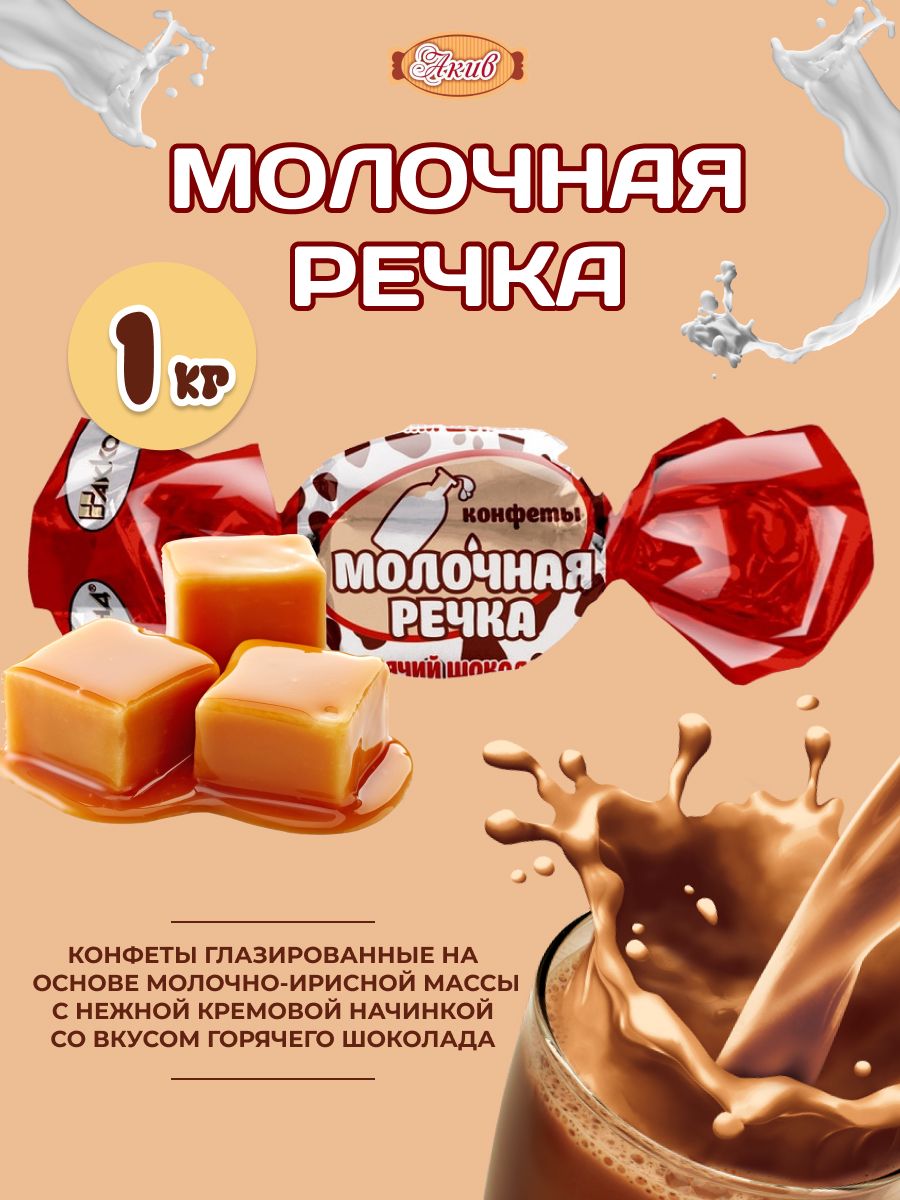 конфеты река молока