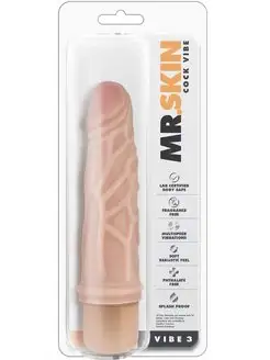 Реалистичный вибратор "DR. SKIN COCK VIBE", 15см