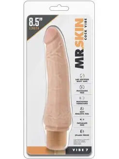 Реалистичный вибратор "DR. SKIN COCK VIBE", 18см