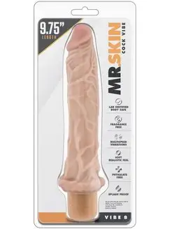 Реалистичный вибратор "DR. SKIN COCK VIBE", 20см