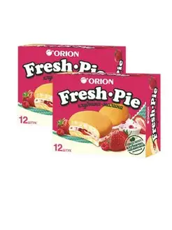 Пирожное Fresh Pie Клубника и малина, 300 г х 2 шт