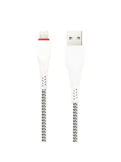 Кабель зарядный для телефона USB Lightning 2.4А нейлоновый