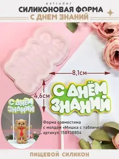 Силиконовый молд для шоколада 1 сентября