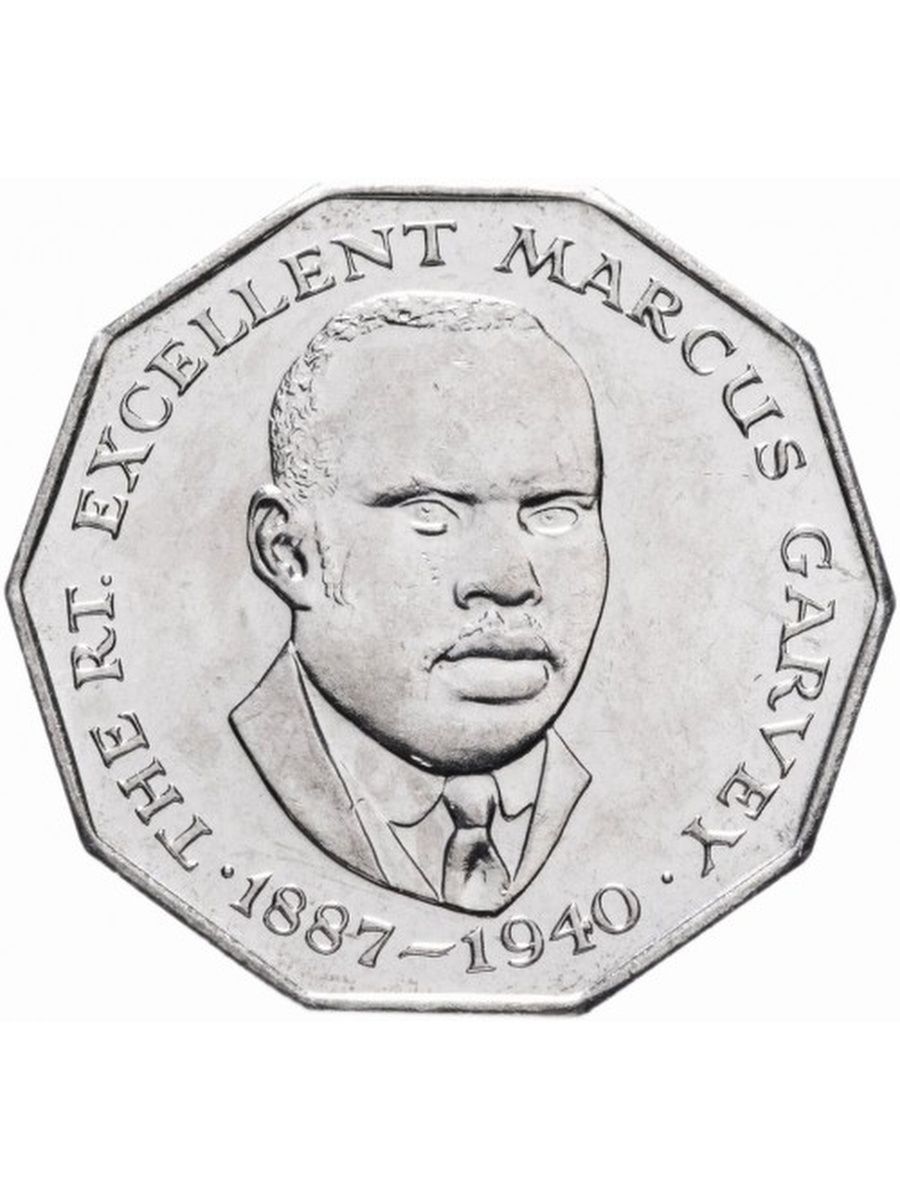 1990 1975. Ямайка 25 Cents центов 1995 km#167 Маркус Гарви. Jamaica 10 Dollars 1987 Marcus Garvey Centennial.