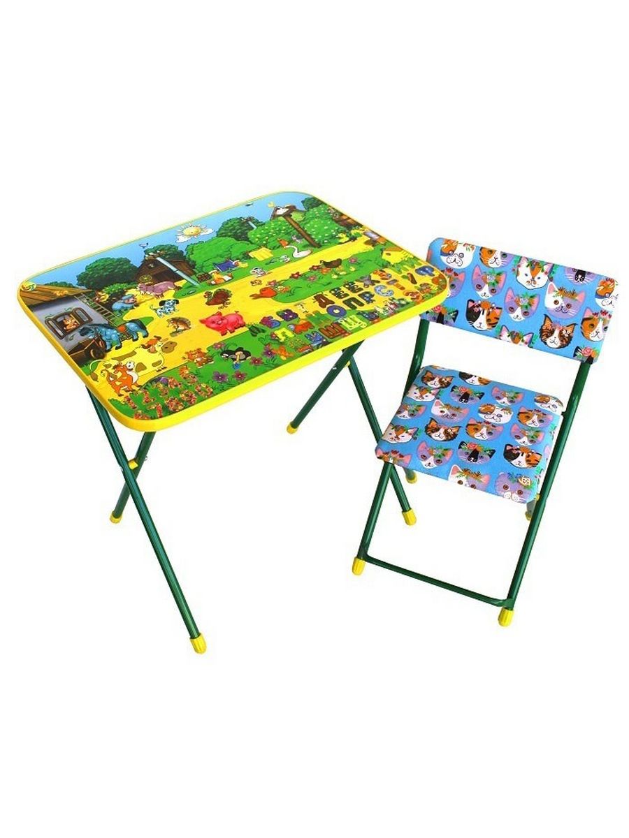 Комплект детской мебели ферма (каркас зеленый)