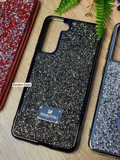 Блестящий с кристаллами чехол на Samsung S21FE Swarovski