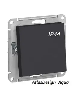 Переключатель 1кл проходной с у IP44 AtlasDesign AQUA