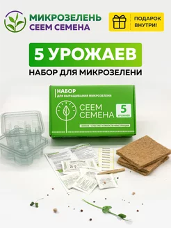 Микрозелень набор для проращивания Сеем Семена