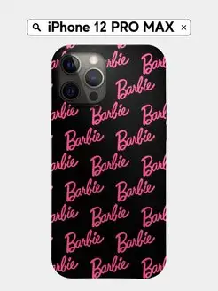 Чехол iPhone 12 Pro Max Черный с принтом Barbie