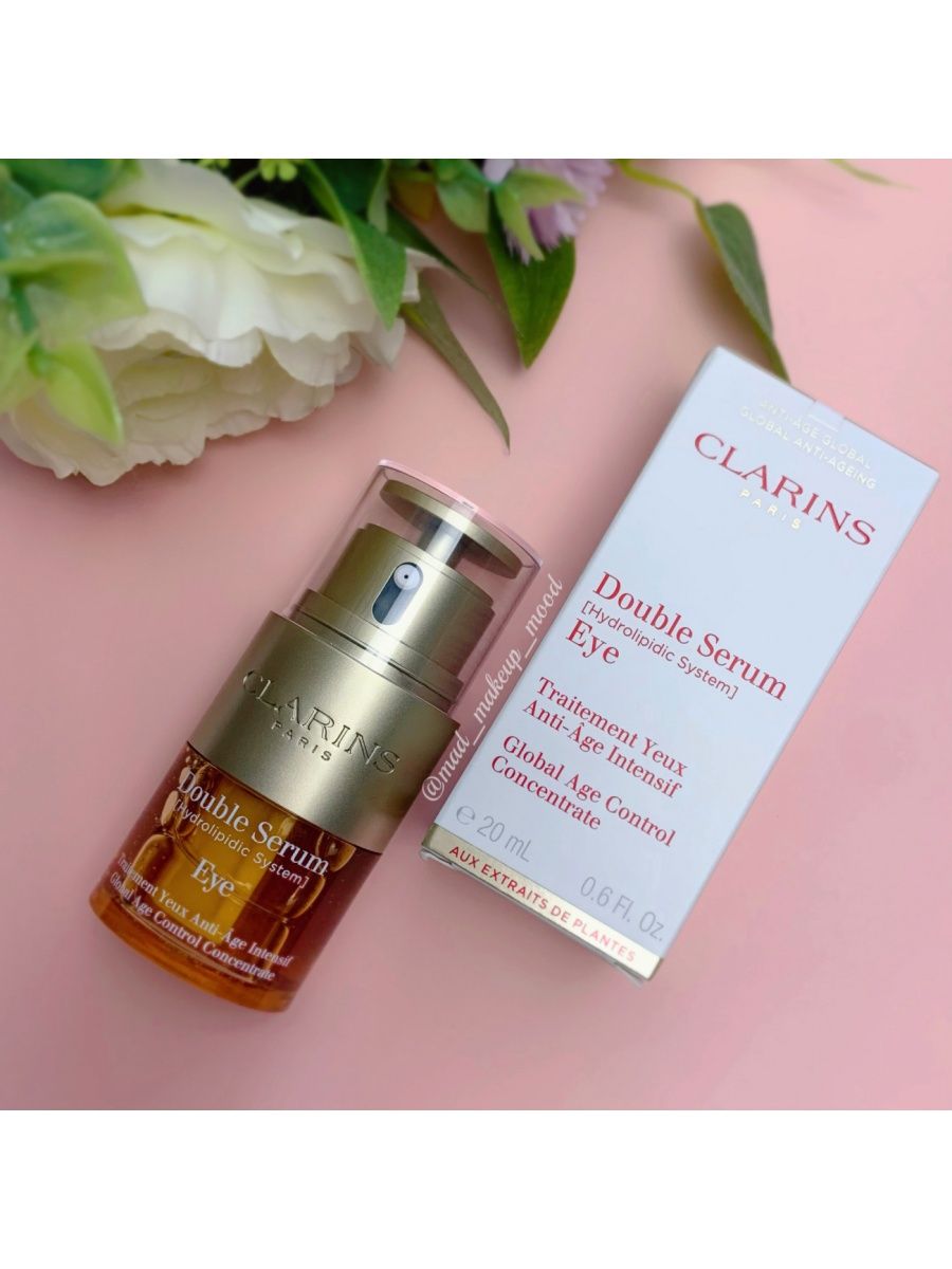 Для кожи вокруг глаз отзывы. Clarins Double Serum Eye. Крем вокруг глаз кларанс. Clarins Eye Serum отзывы. Дабл серум кларанс 30 мл.