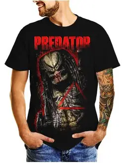 Футболка с принтом Хищник Predator