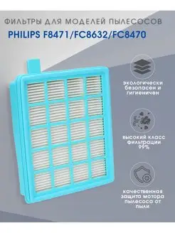 Фильтр HEPA для пылесоса Philips FC8470 1шт