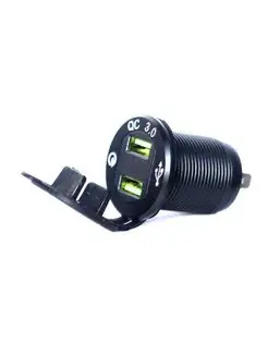 Разъем USB в авто SC16(2USB,QC3.0,Вольтметр)