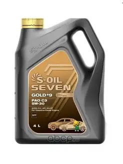 Масло 5W30 S-Oil DIESEL ACEA C3 API SN синтетическое 4L