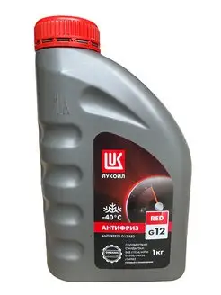 Антифриз красный G12 готовый Lukoil 1кг