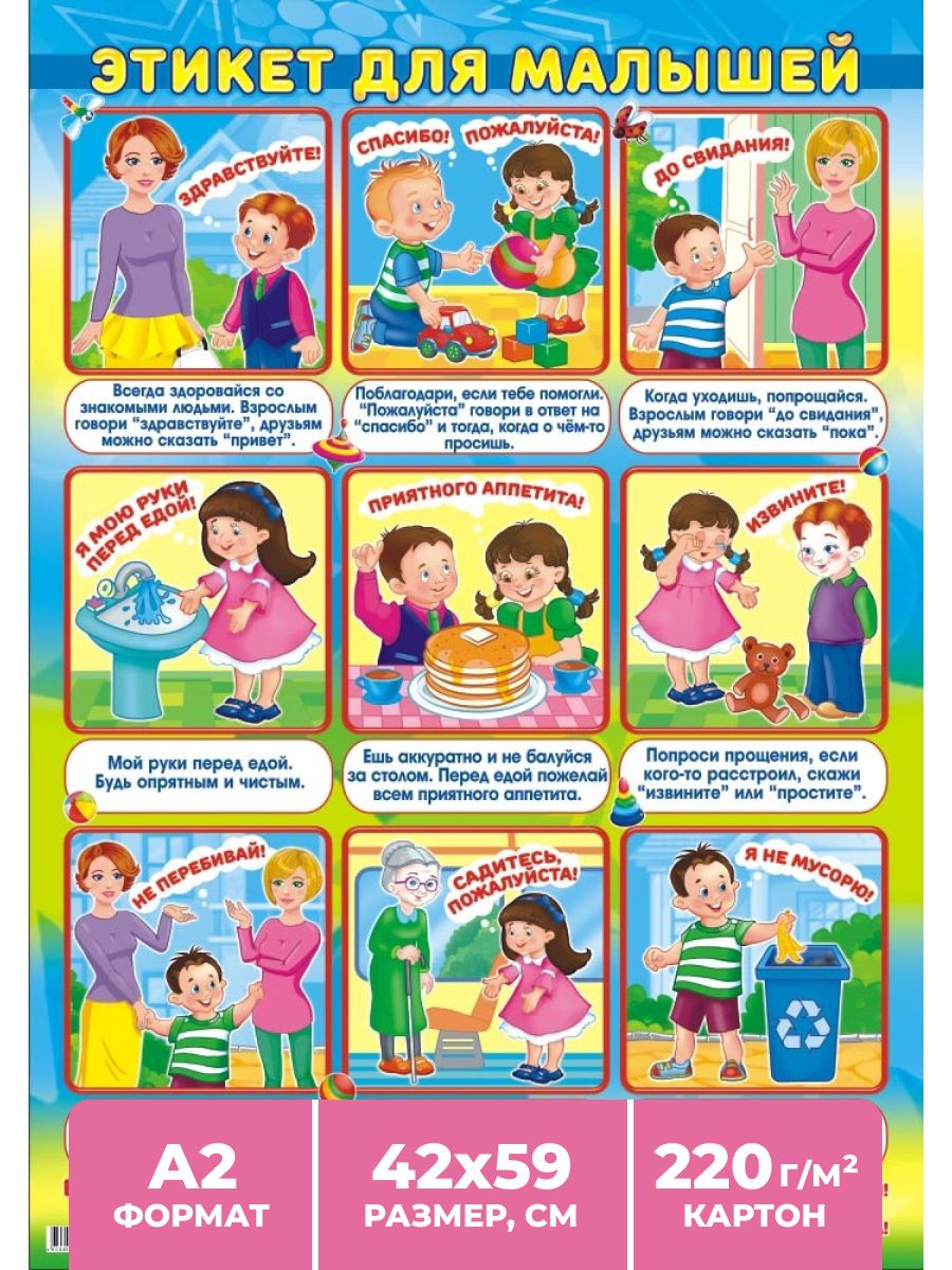 Рисунок правила в обществе. Детям об этикете. Этикет для малышей. Плакат этикет для малышей. Правила этикета для детей.