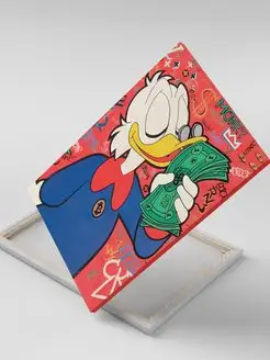 Картина на холсте Scrooge McDuck Скрудж МакДак Деньги